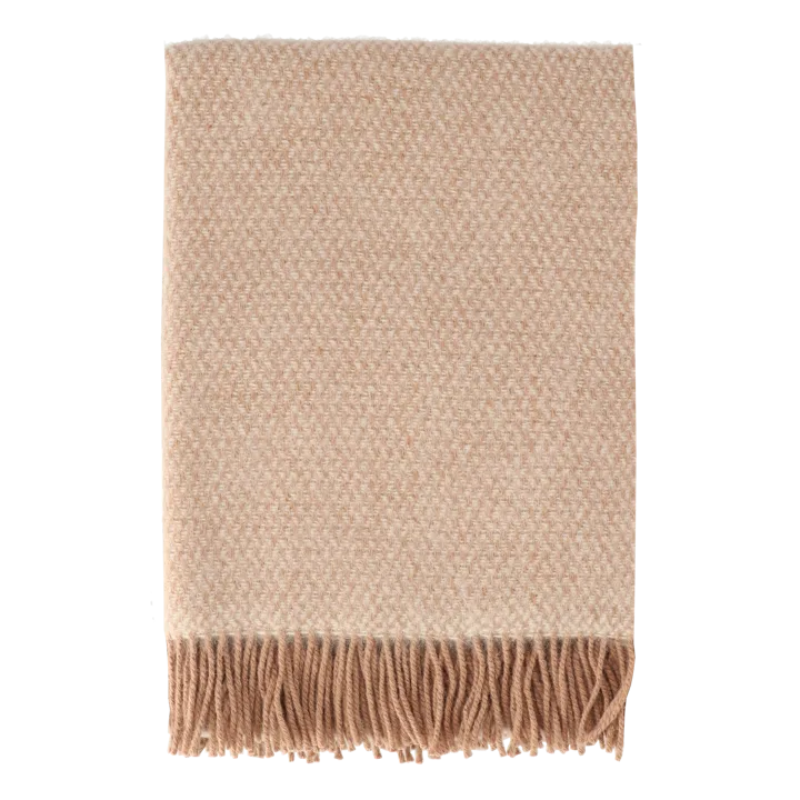 Sandstone wool throw 130x180 cm - Mocha - Scandi Living